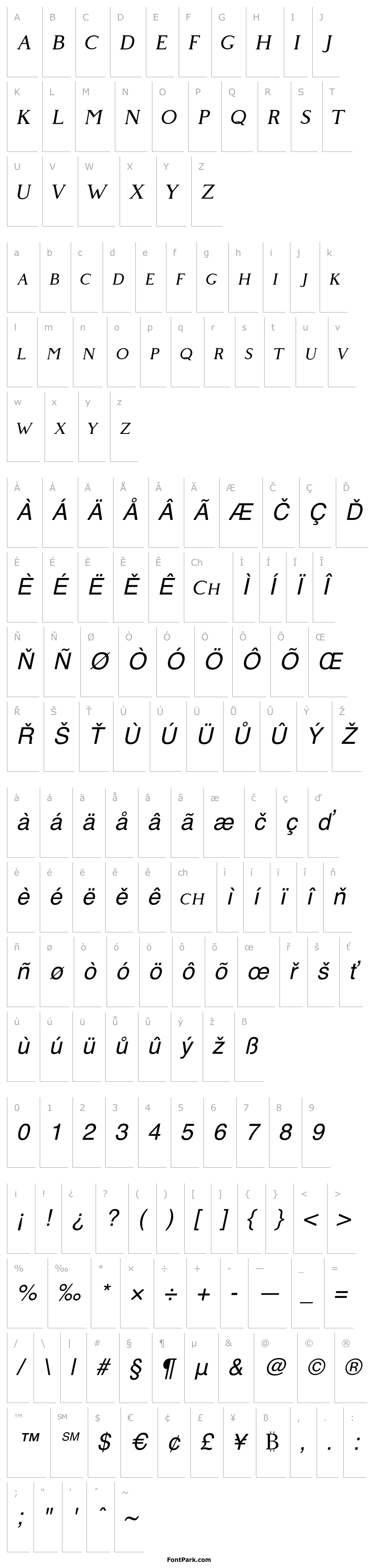 Přehled GivenyFree-Italic