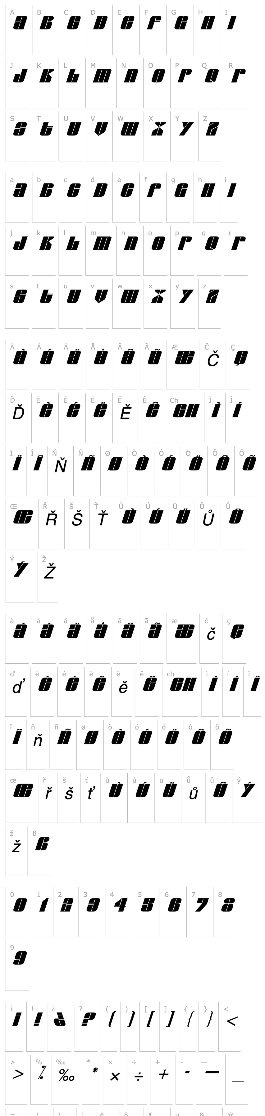 Overview Glacier Italic