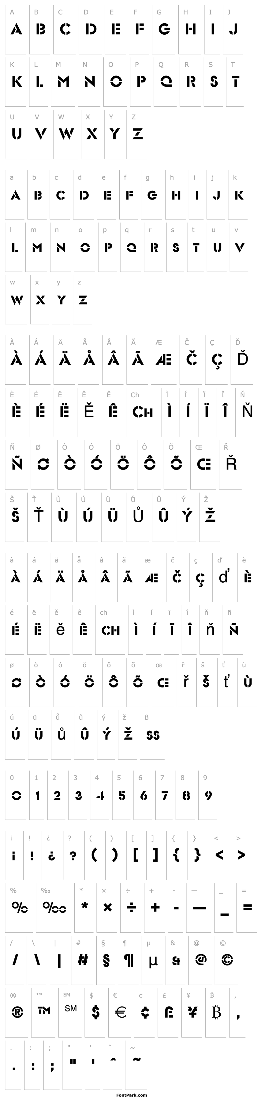 Přehled Glaser_Becker_Stencil_Caps