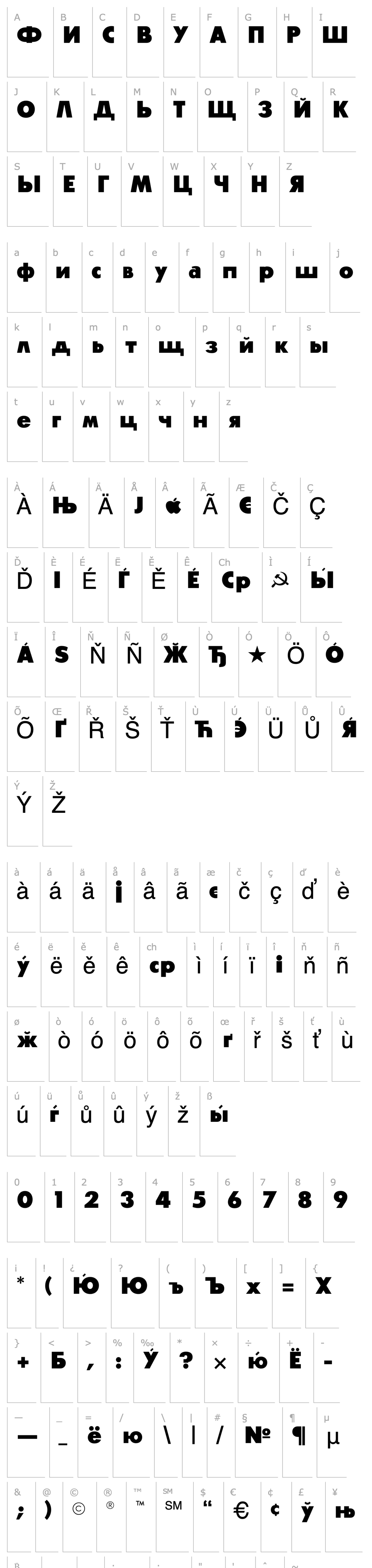 Overview GlasnostExtrabold