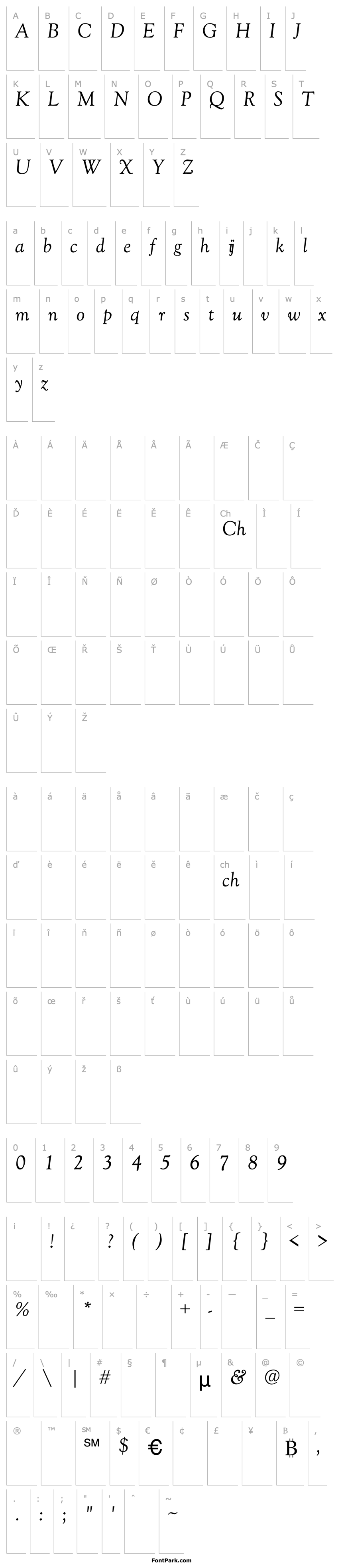 Overview Glennis Italic