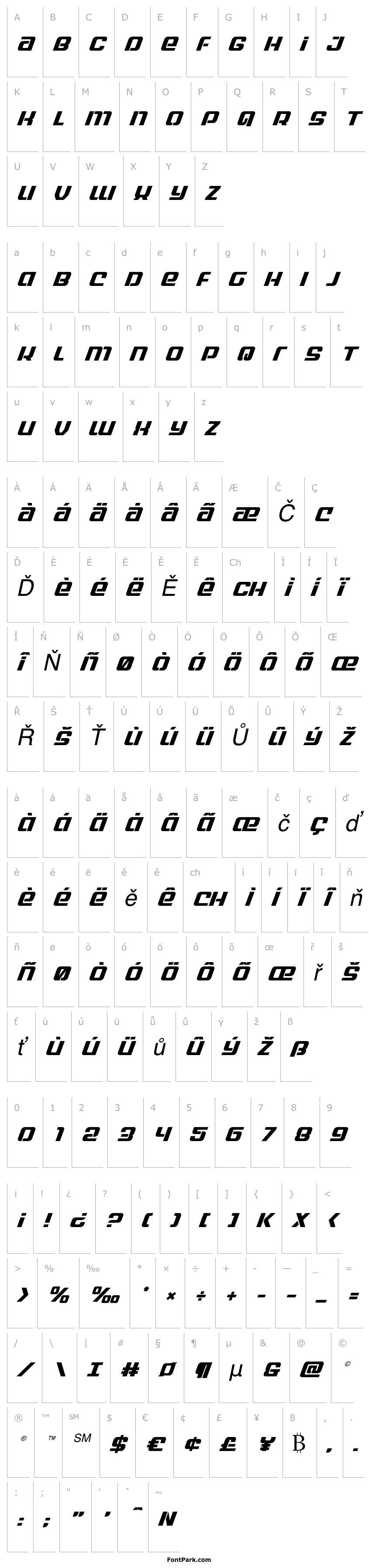 Overview Globe Trekker Super-Italic
