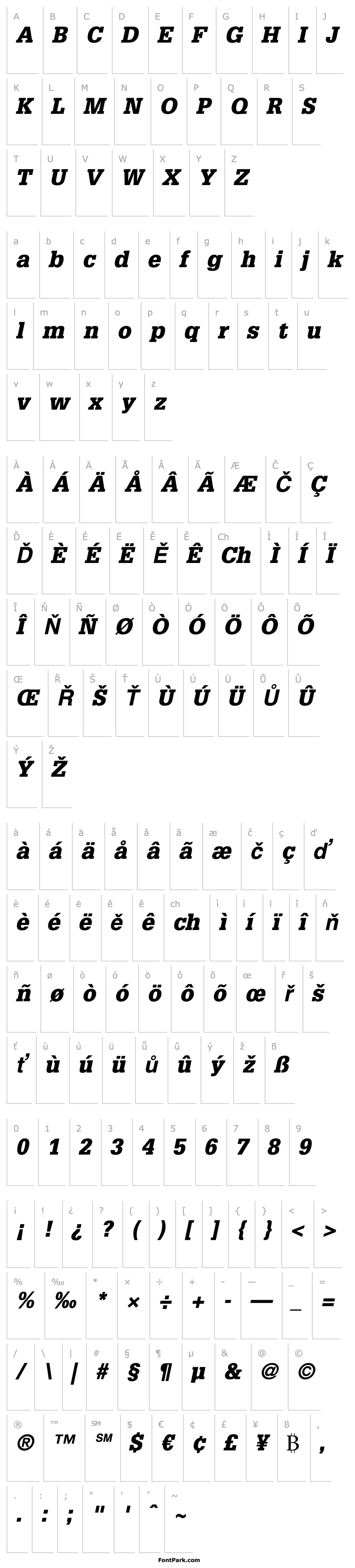 Přehled Glypha LT 75 Black Oblique