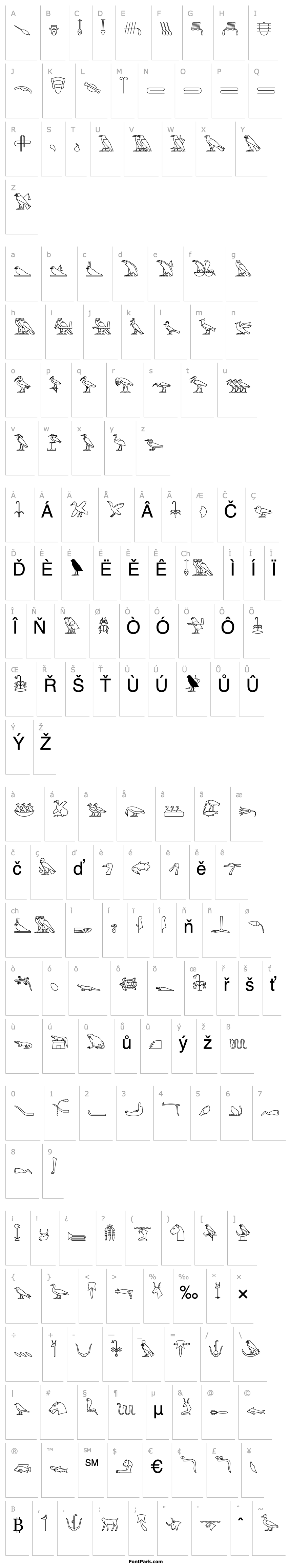 Overview GlyphBasic B