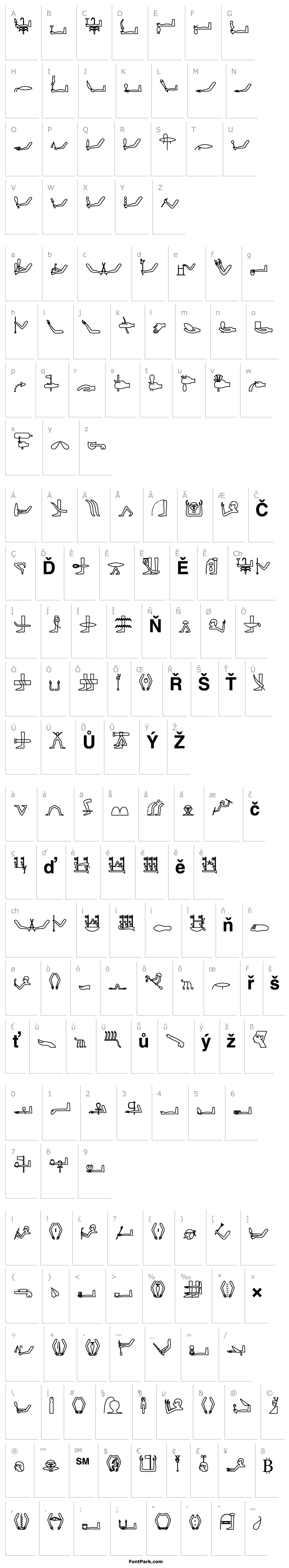 Overview GlyphExtLibG-Bold