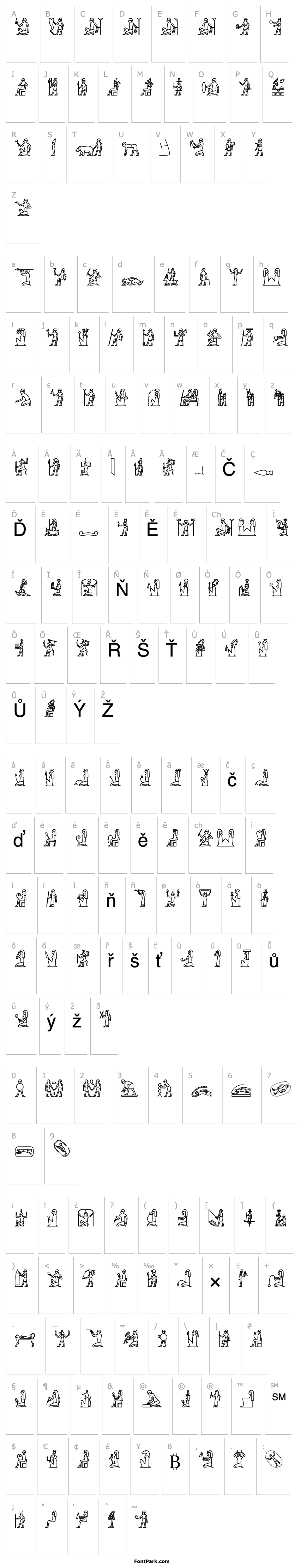 Overview GlyphExtLibT