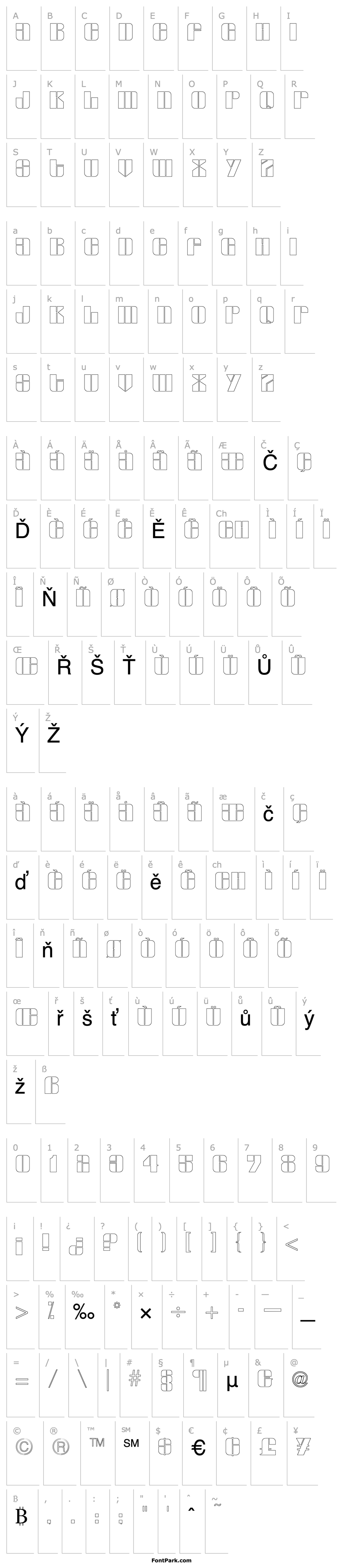 Overview GlyphicSeriesOutline