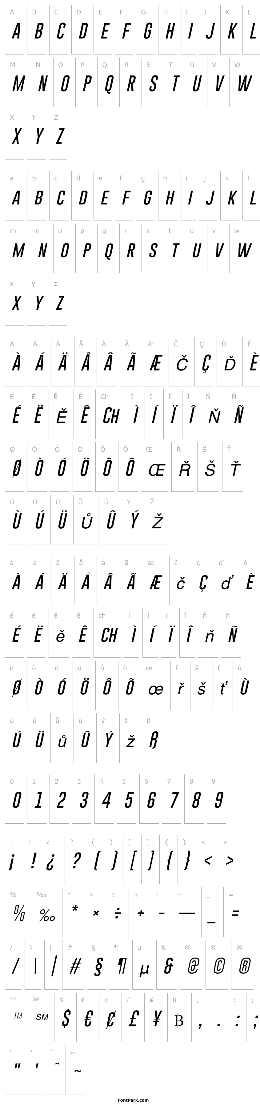 Overview Gobold Thin Italic