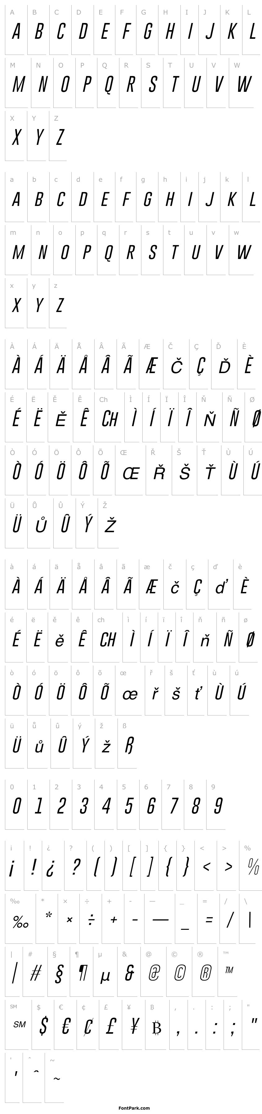 Overview Gobold Thin Light Italic