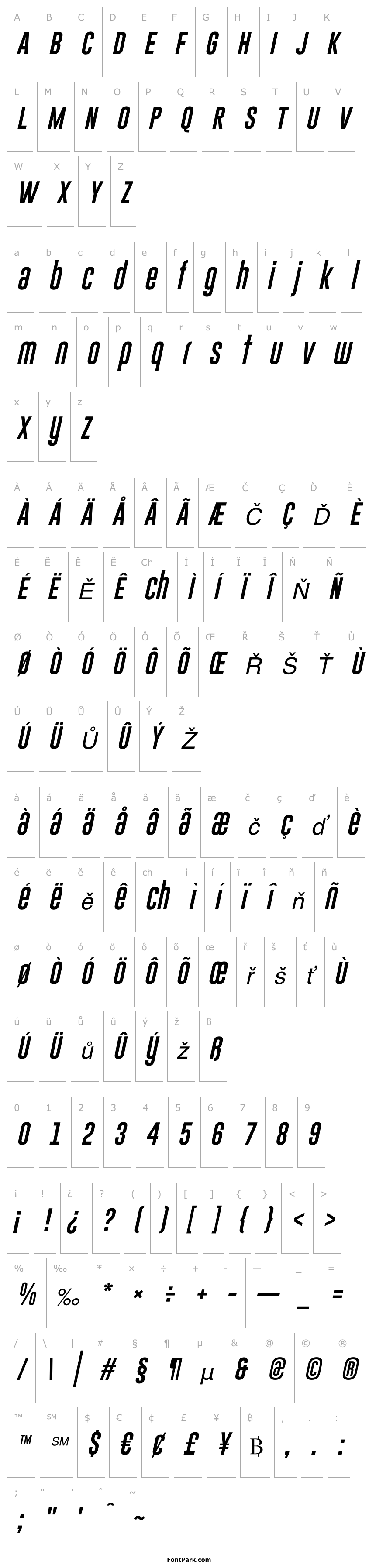 Overview Gobold Uplow Italic