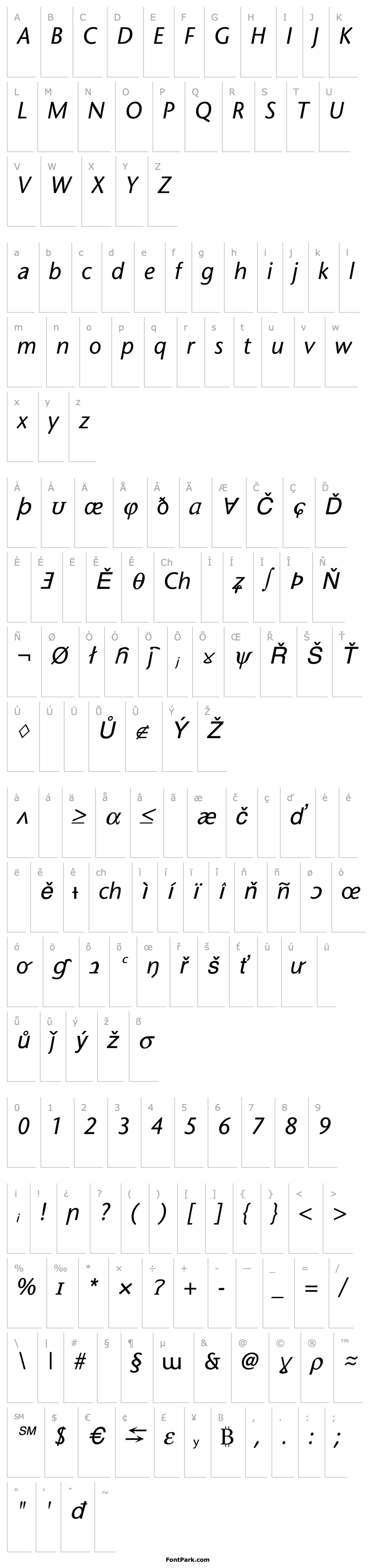 Overview GoianaSSK Italic