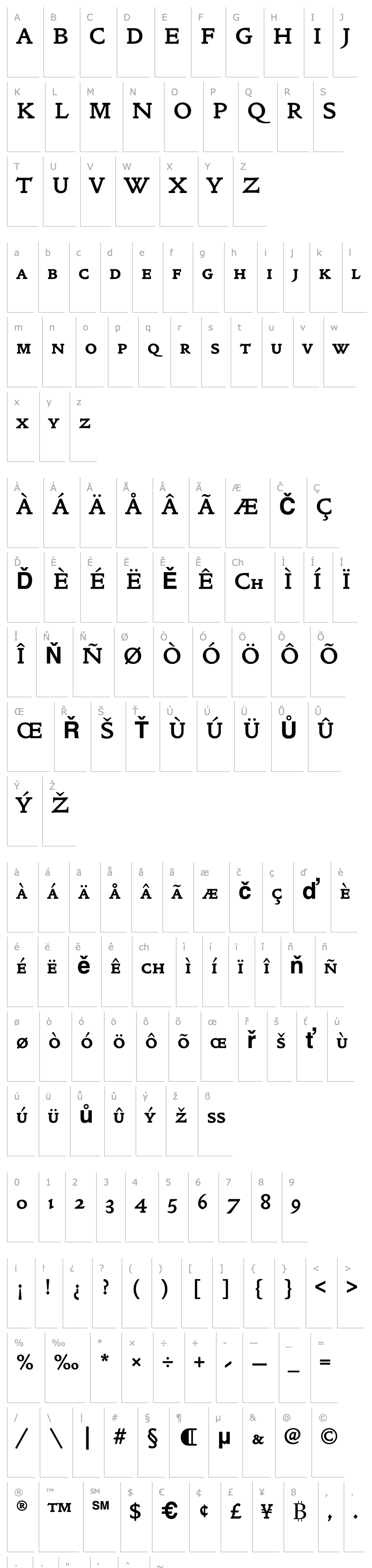 Overview GoldenTypeSCEF-Bold