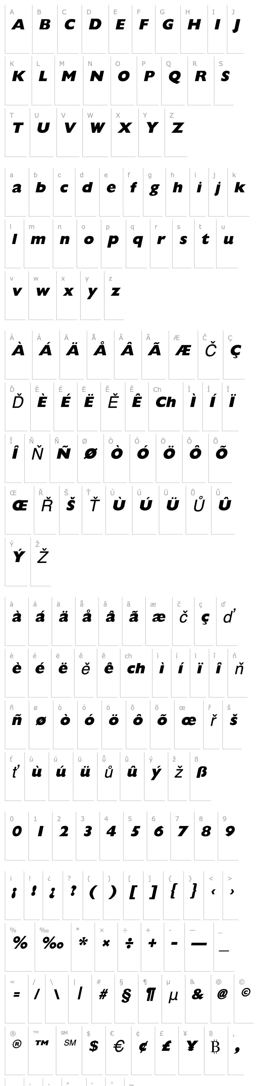 Overview GombusExtrabold Italic