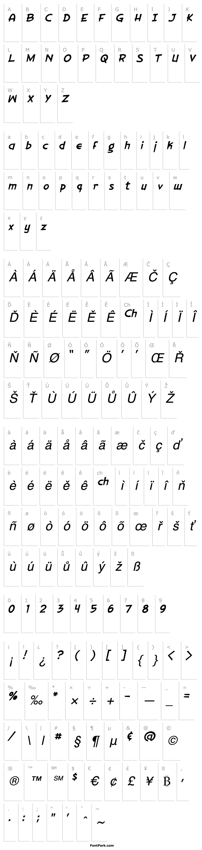 Overview Gorilla Milkshake Italic