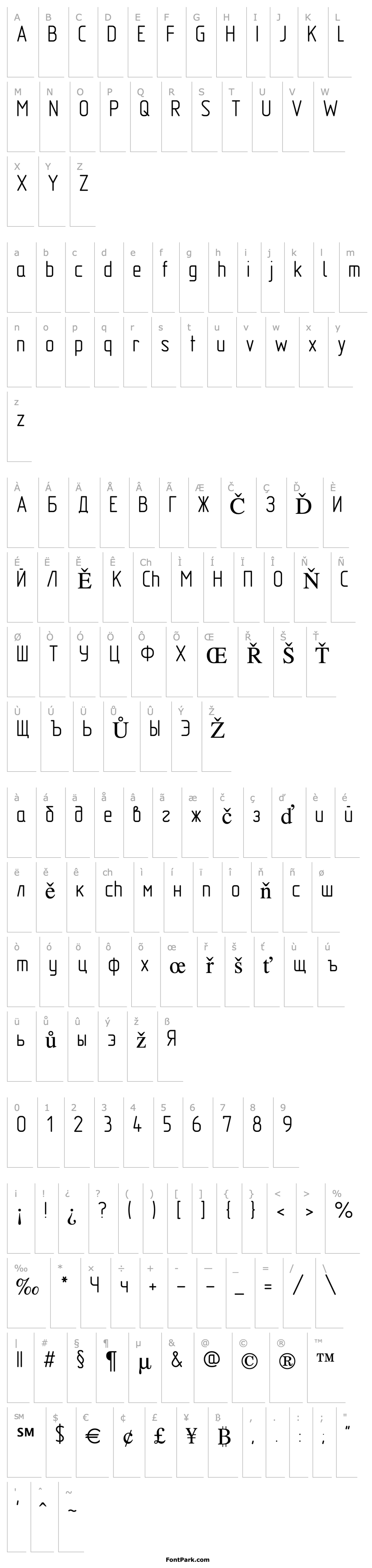 Přehled GOST 2.304-81 type A