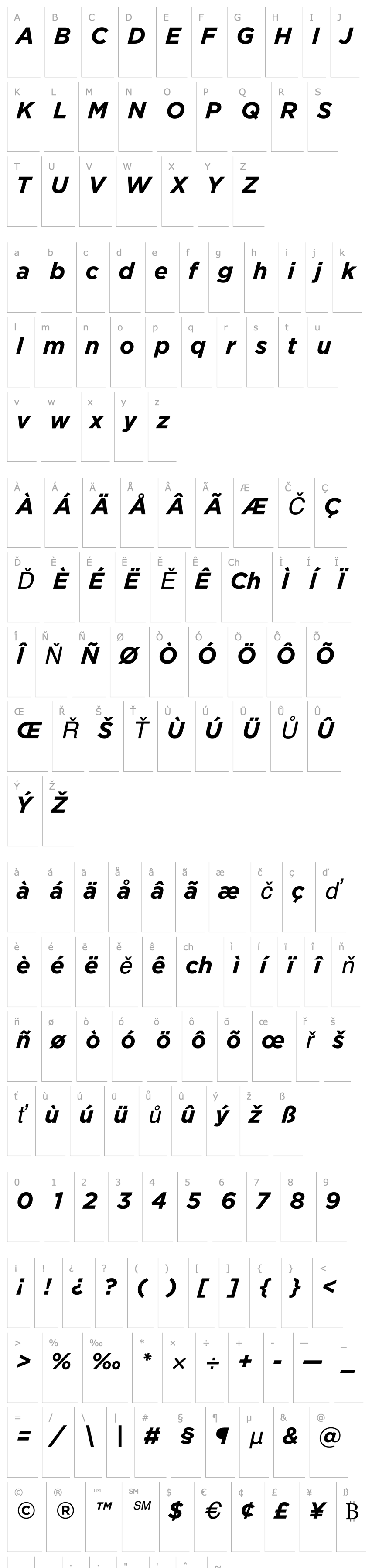 Overview GothamBold-Italic