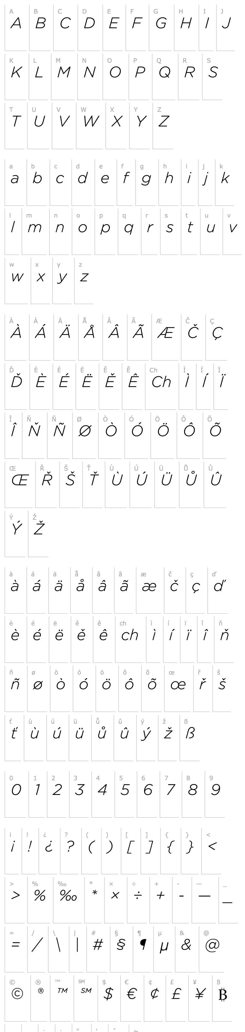 Overview GothamRounded-LightItalic