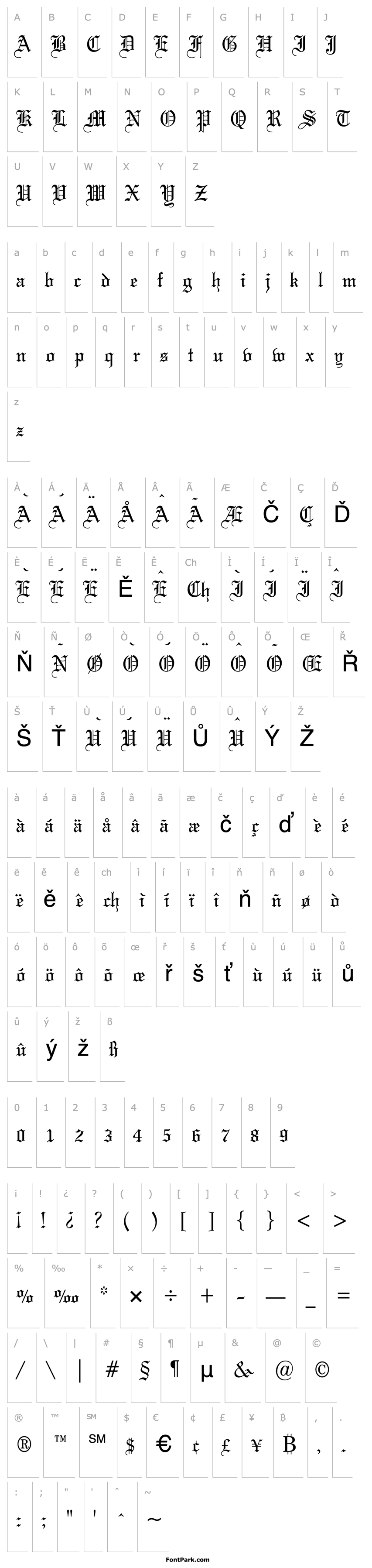 Overview Gothic 57 Condensed Normal