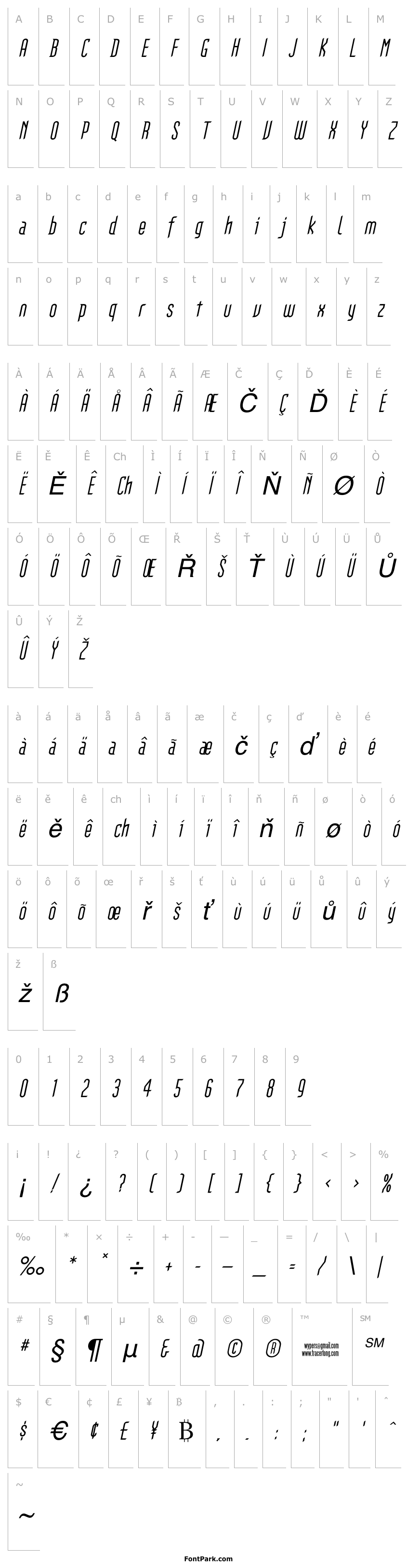 Overview Gothikka Italic