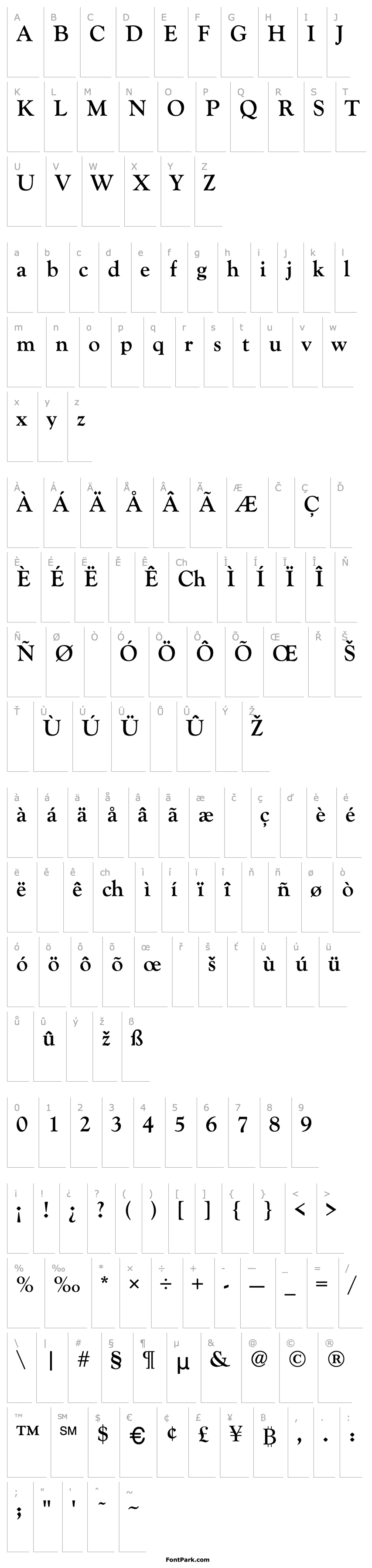 Overview Goudy-Bold