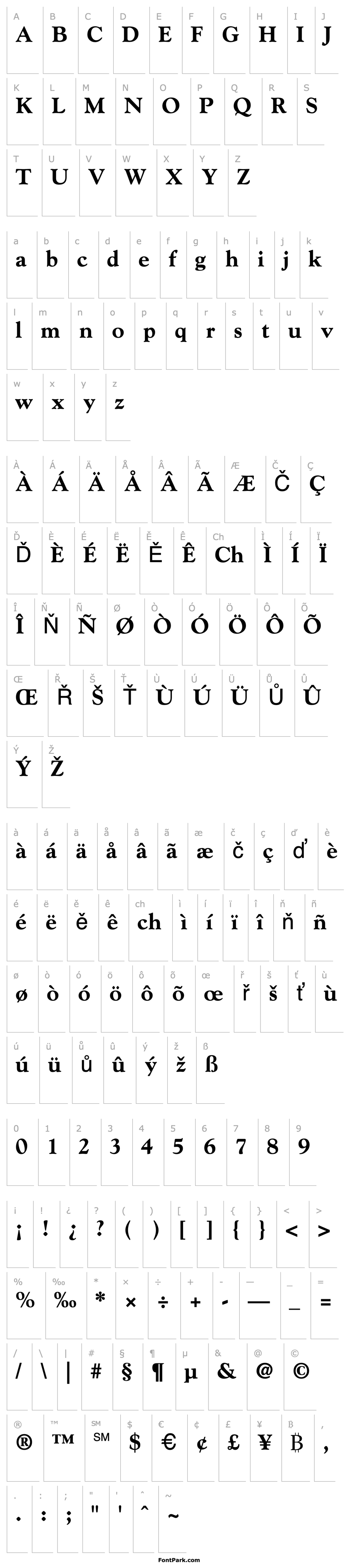 Overview Goudy  ExtraBold