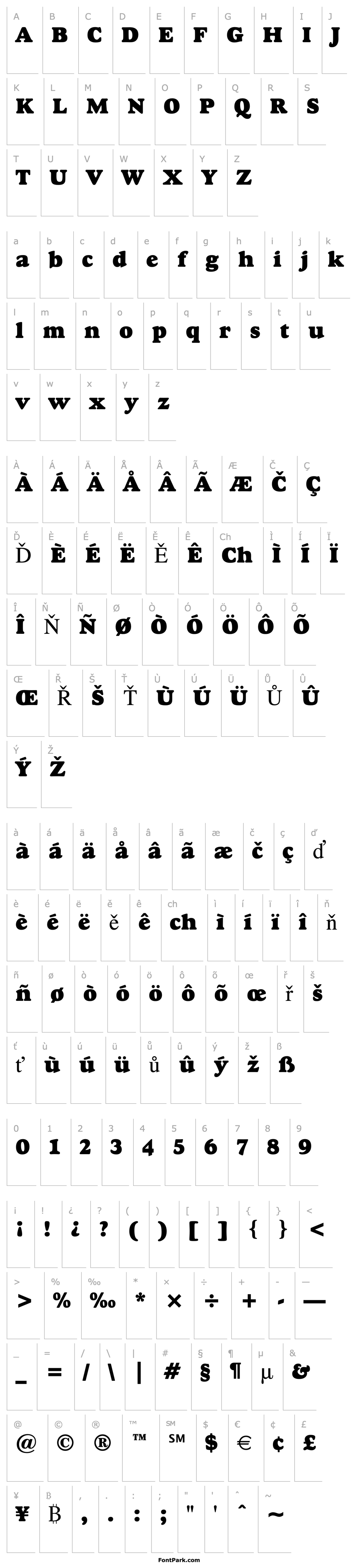 Overview Goudy Heavyface BT