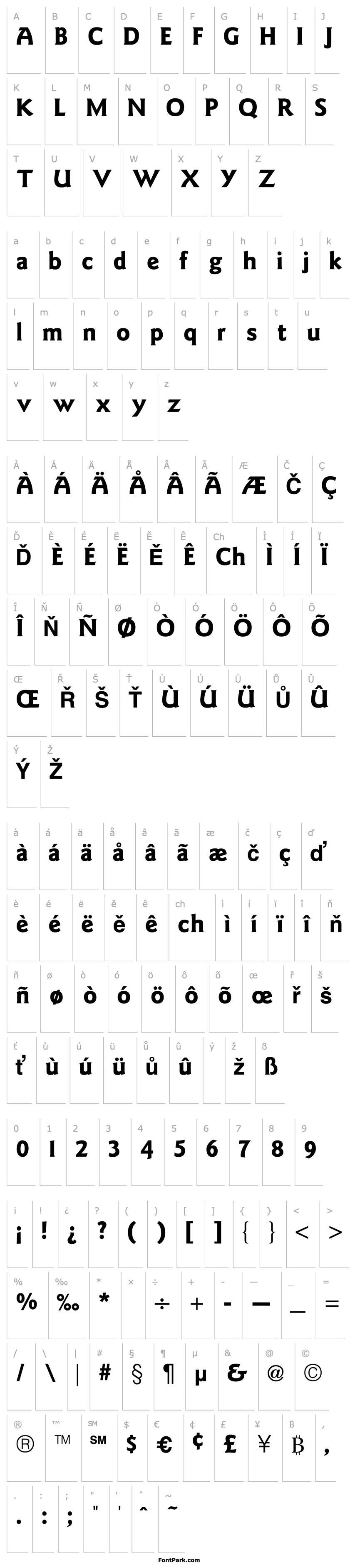 Overview Goudy Sans Bold