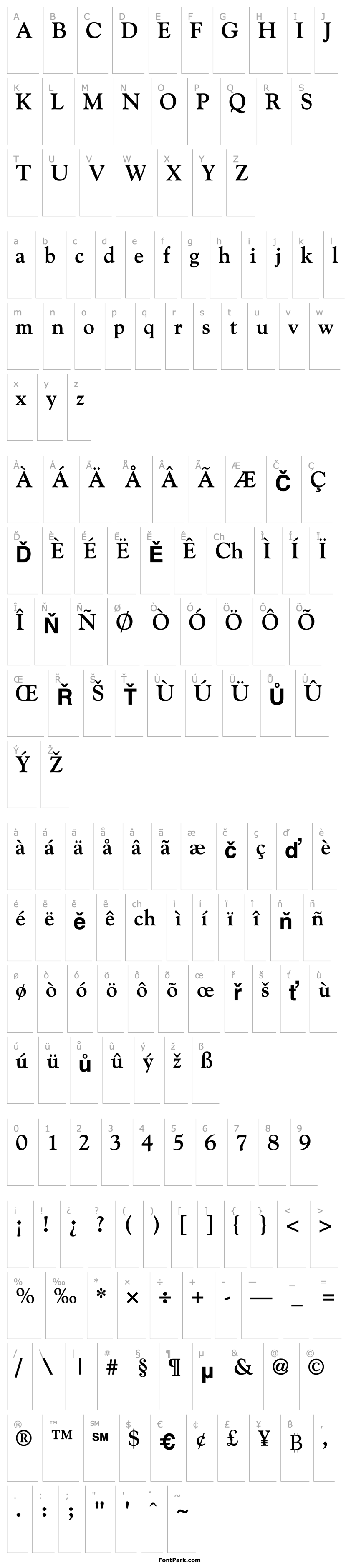 Overview Goudy SSi Bold