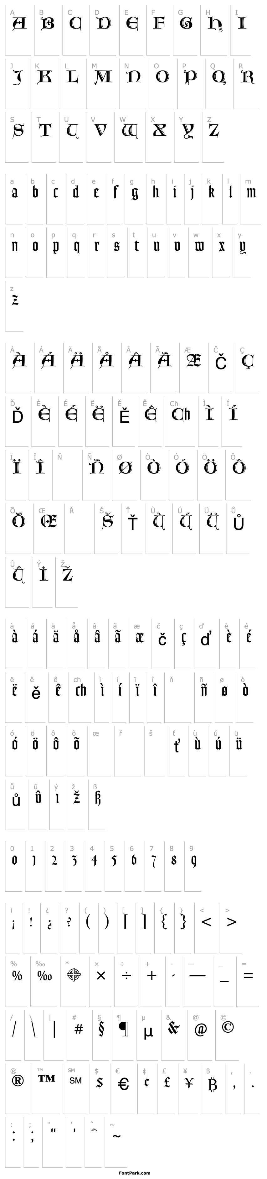 Overview Goudy Text MT Lombardic Caps Lombardic Capitals