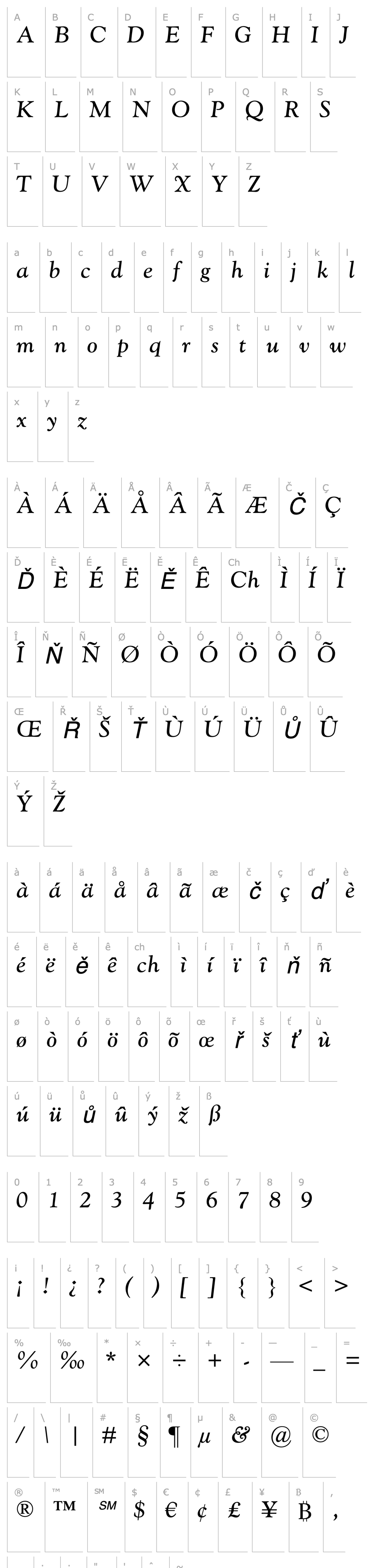 Overview GoudyCatalogueMTStd-Italic