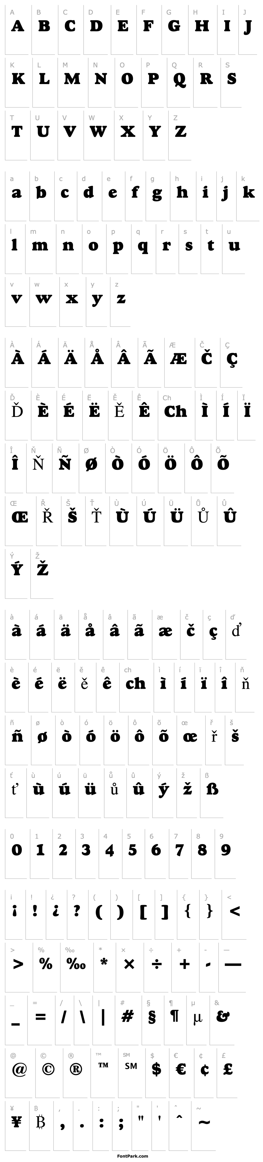 Overview GoudyHvyface BT