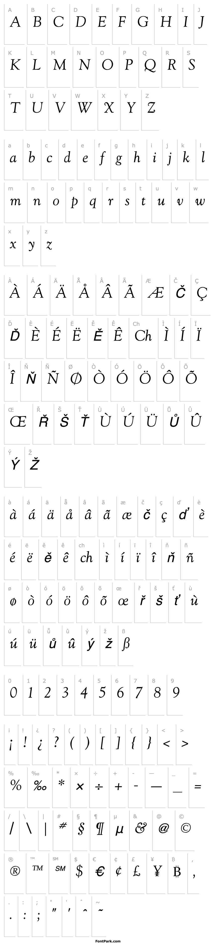 Overview GoudyItalic