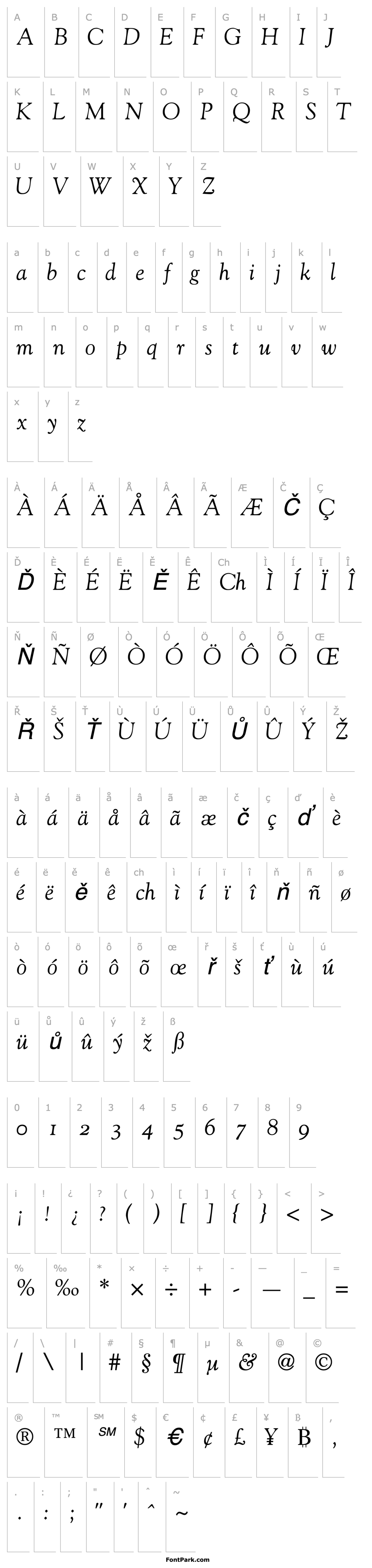 Overview GoudyOSSSK Italic