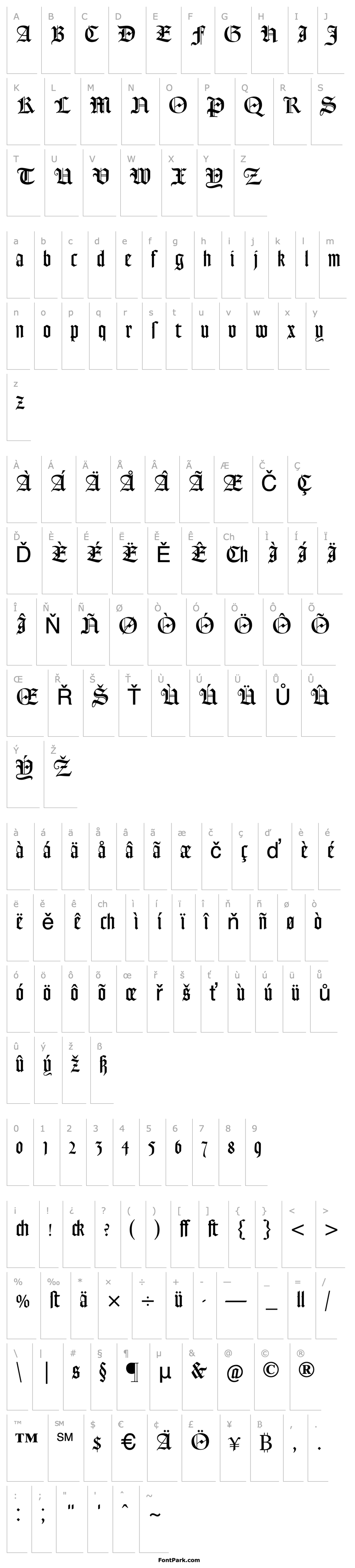 Overview GoudyTextMT-Dfr