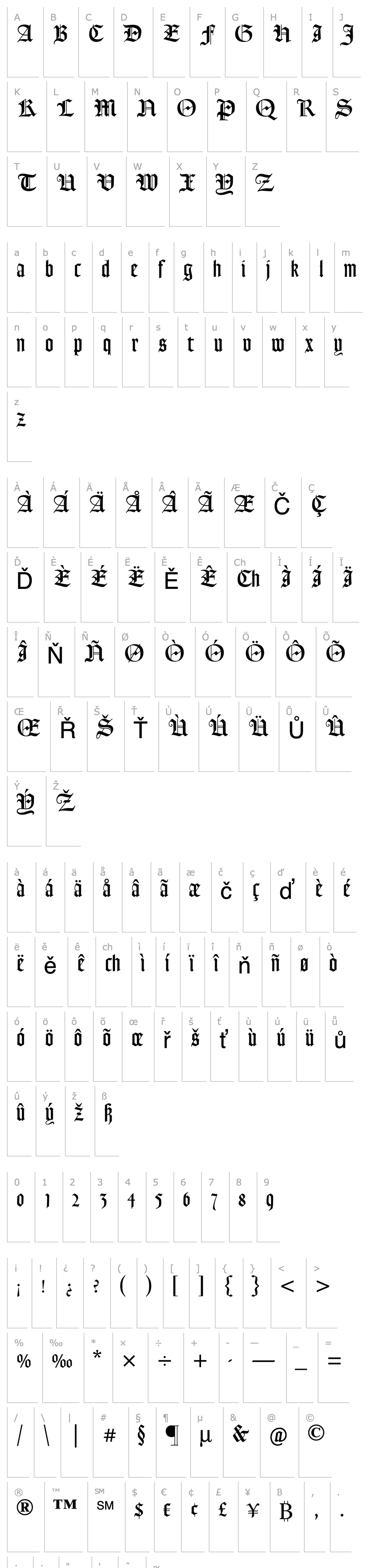 Overview GoudyTextMTStd