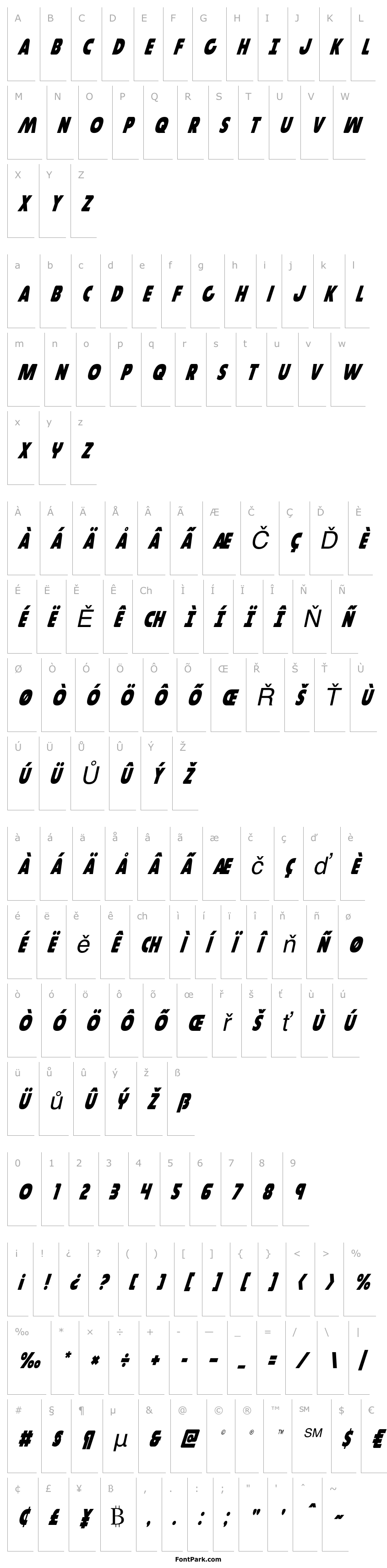 Overview Governor Condensed Italic