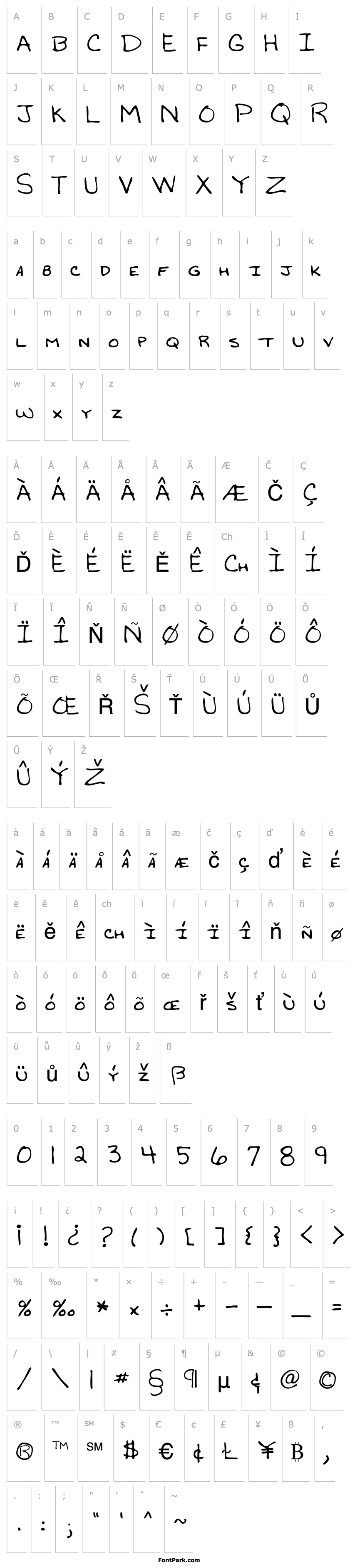 Overview GradysHand Regular