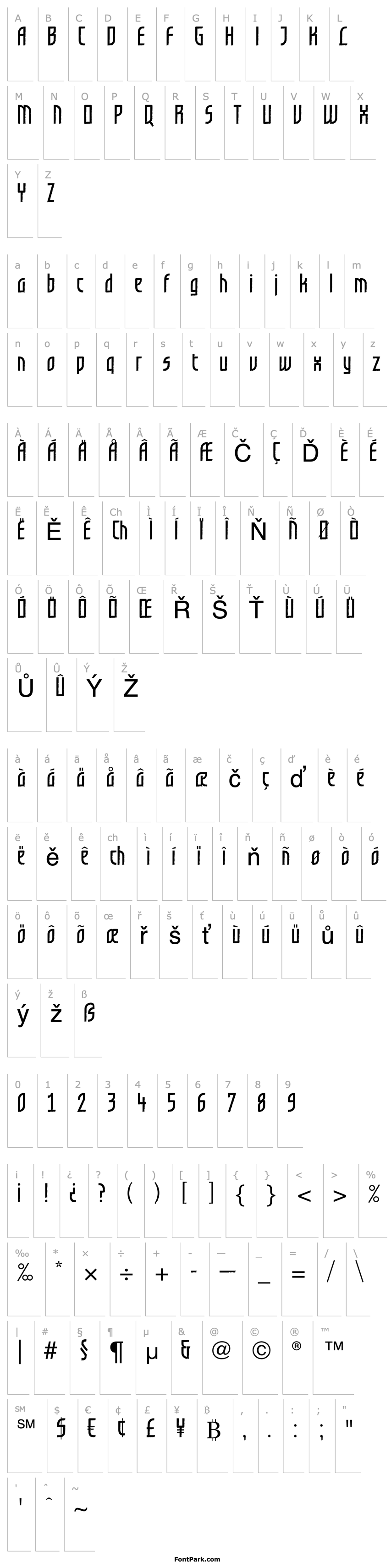 Overview Grafilone LL Semi Bold