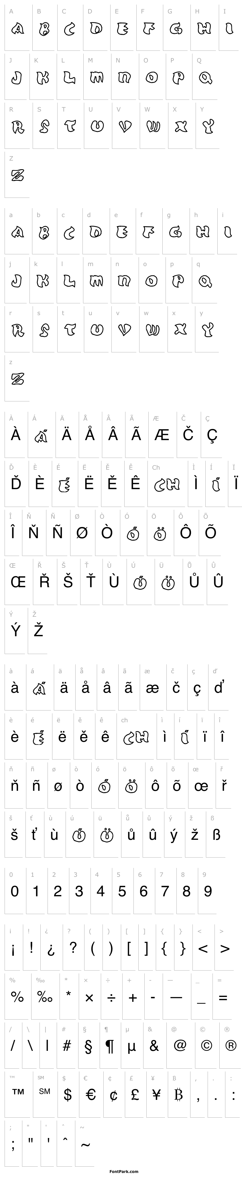 Přehled Grafooutline Regular