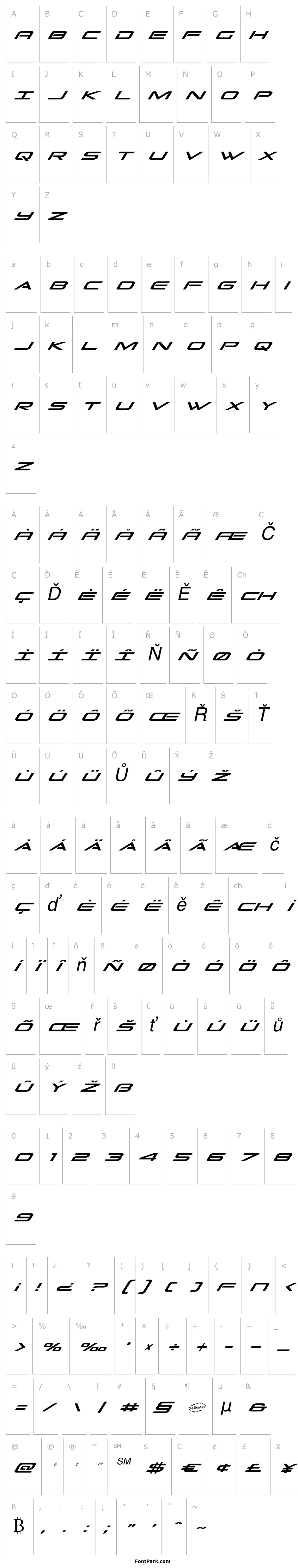 Přehled Grand Sport Condensed Italic