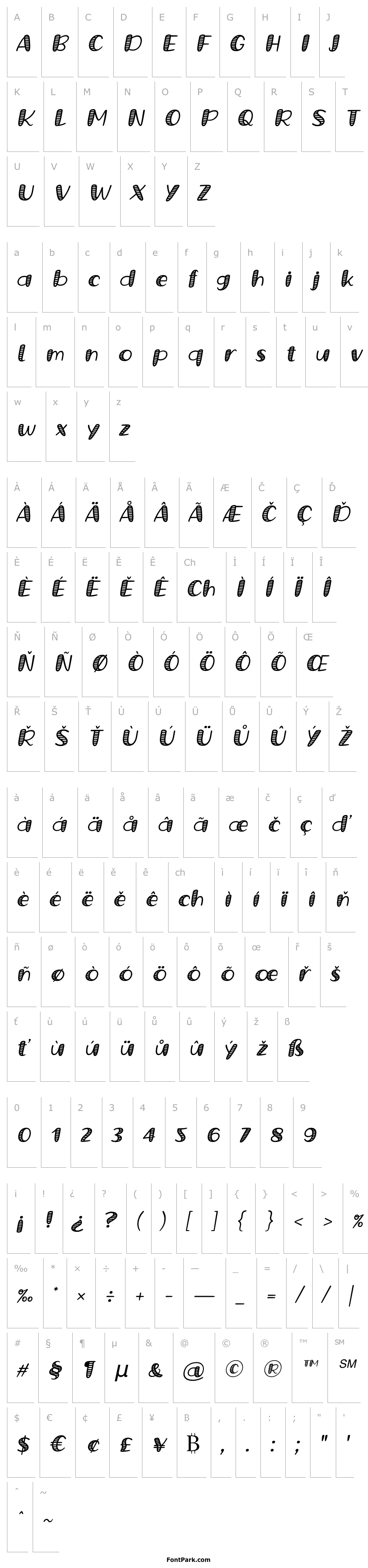 Přehled Grande October Four Italic