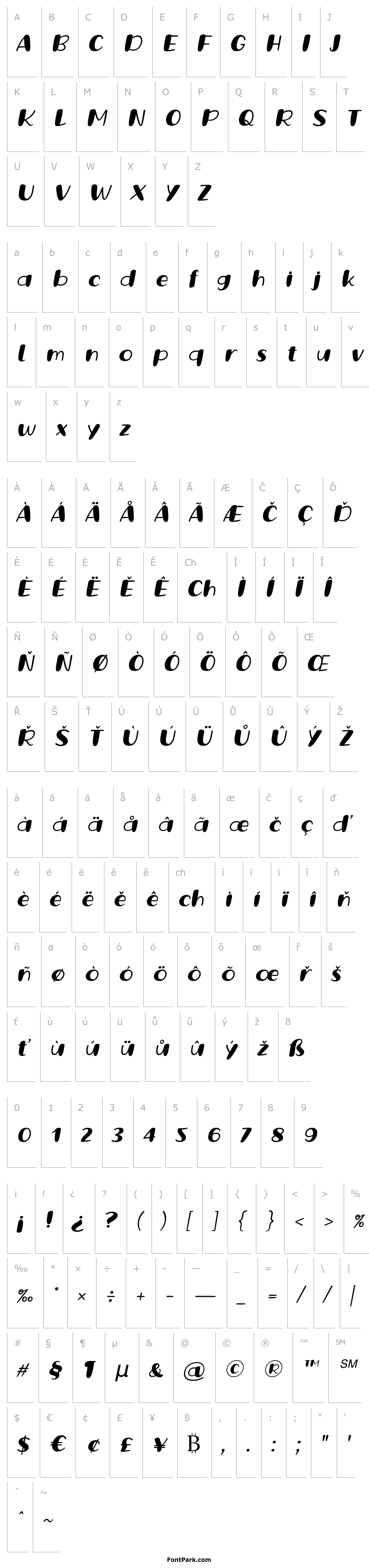 Overview Grande October Three Italic