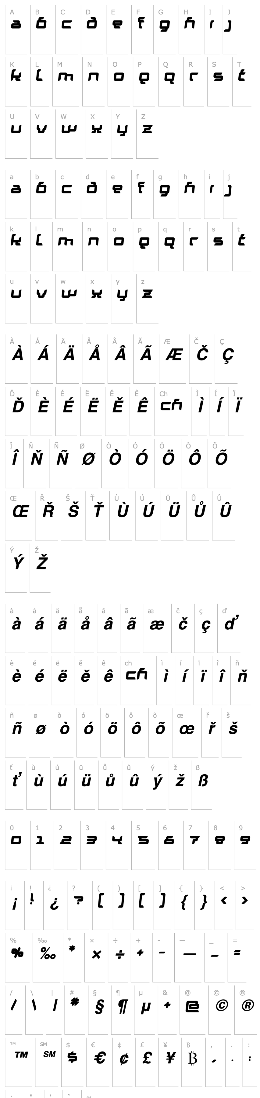 Overview Granolae Heavy Italic