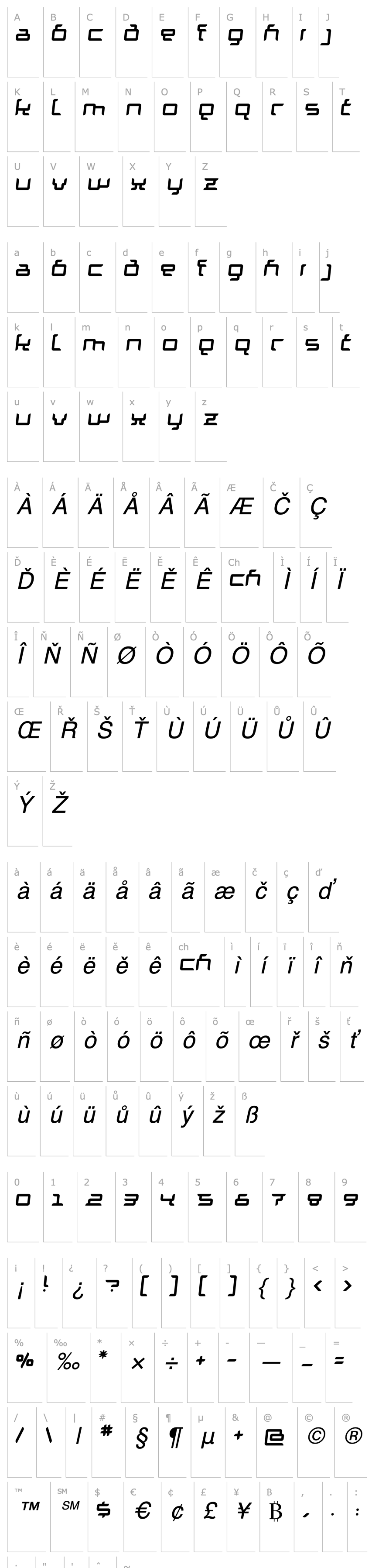 Overview Granolae Regular Italic