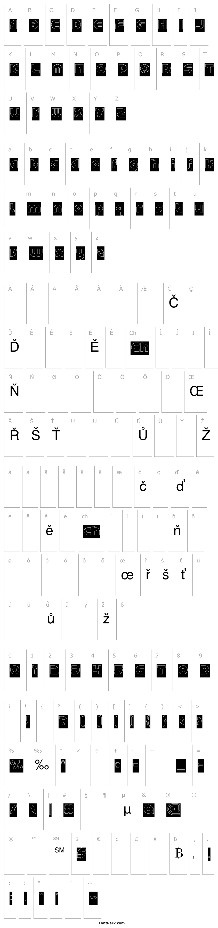 Přehled GRAPHIC DESIGN-Hollow-Inverse