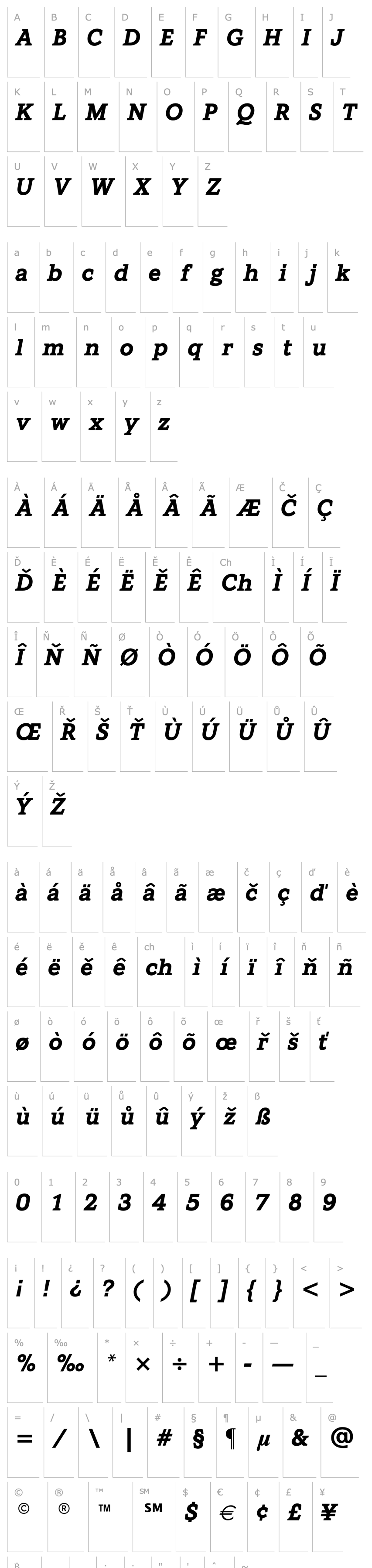 Overview Graphos Bold Italic