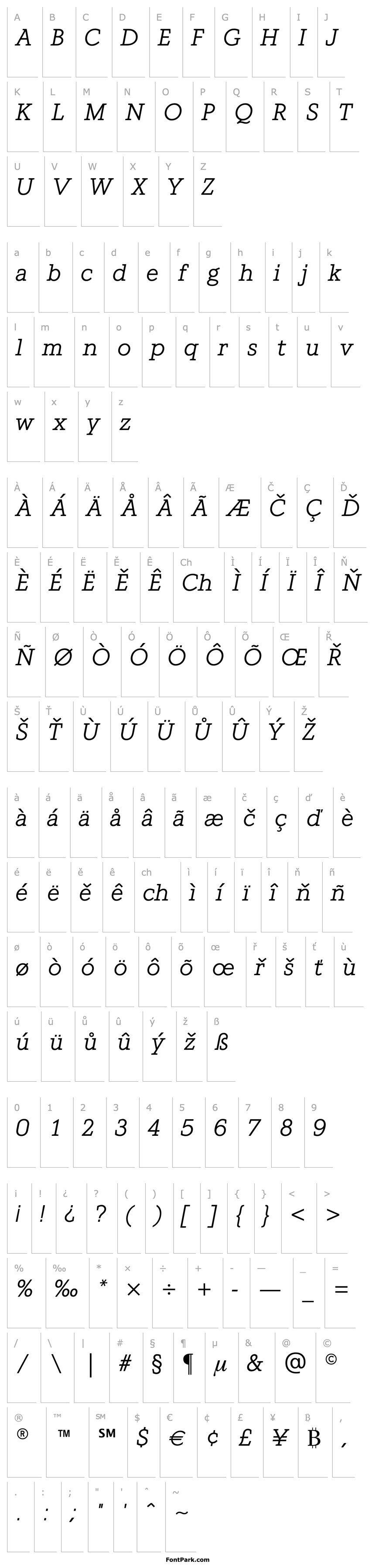 Overview Graphos Italic