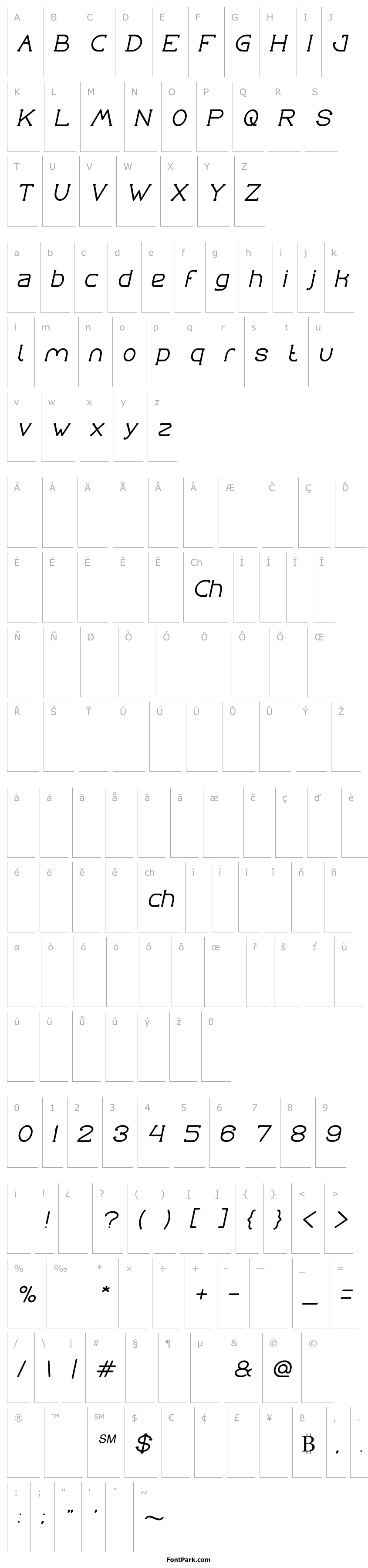 Overview Grass Hopper Italic