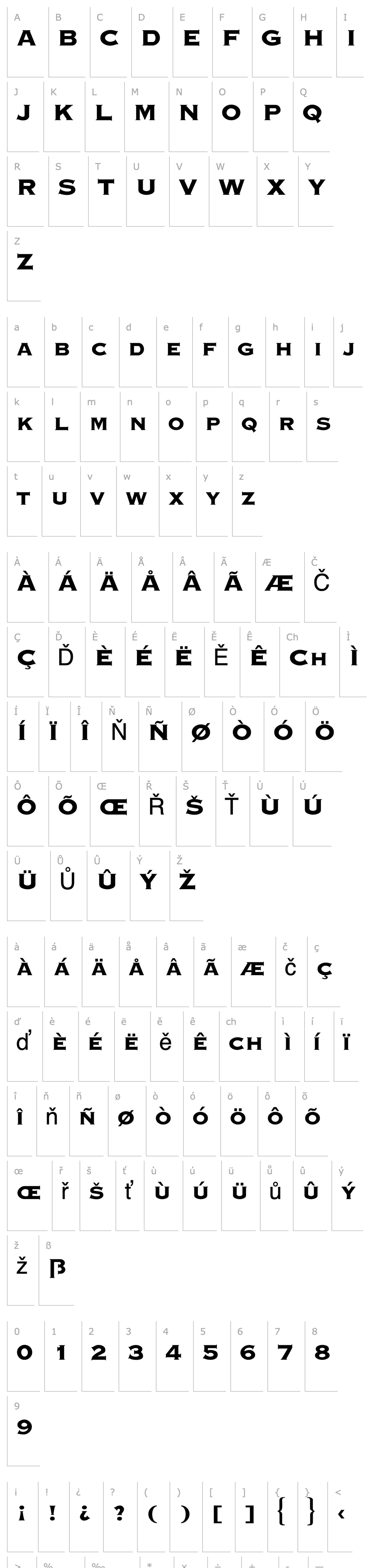 Overview Graverplate Extrabold