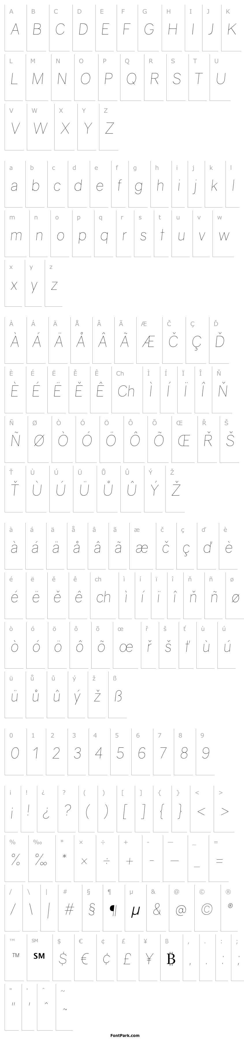 Přehled Gravity UltraLight Italic